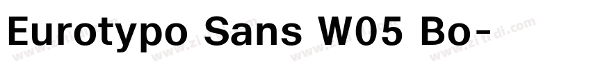 Eurotypo Sans W05 Bo字体转换